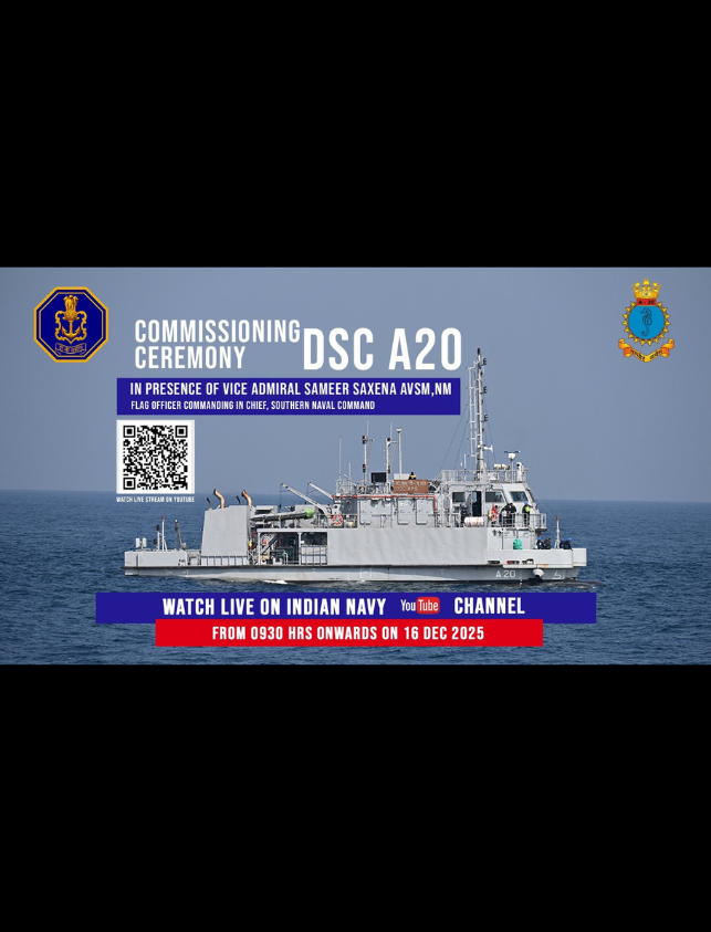 COMMISSIONING CEREMONY OF DSC A20