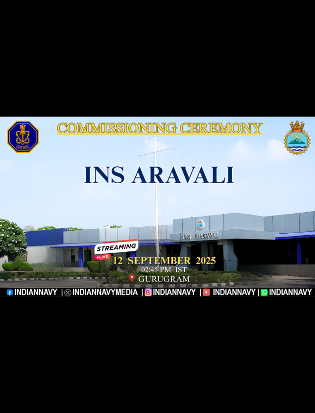 COMMISSIONING CEREMONY INS ARAVALI