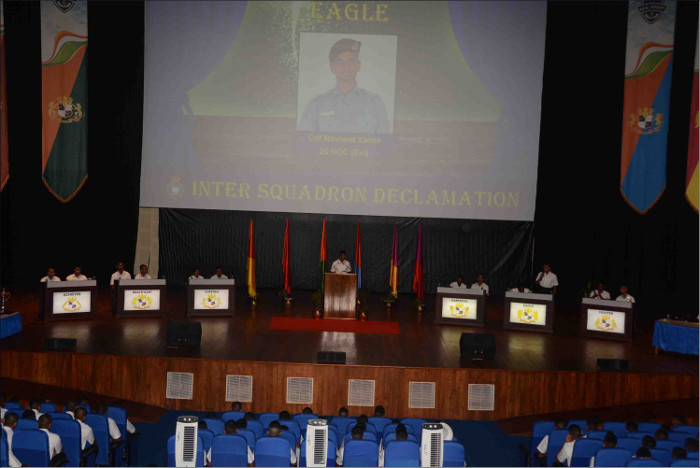 Cheetah Squadron Emerges Victorious in the Inter Squadron Declamation Championship