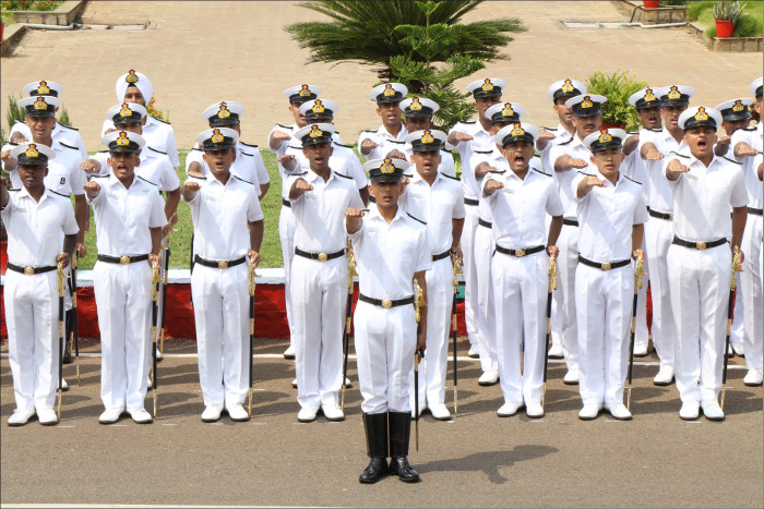 Wreath Laying Ceremony Conducted as Part of Passing Out Activities at Indian Naval Academy, Ezhimala