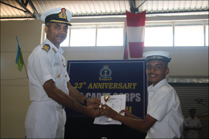 Sea Cadet Corps (SCC) Celebrates 23rd Anniversary at INS Shivaji