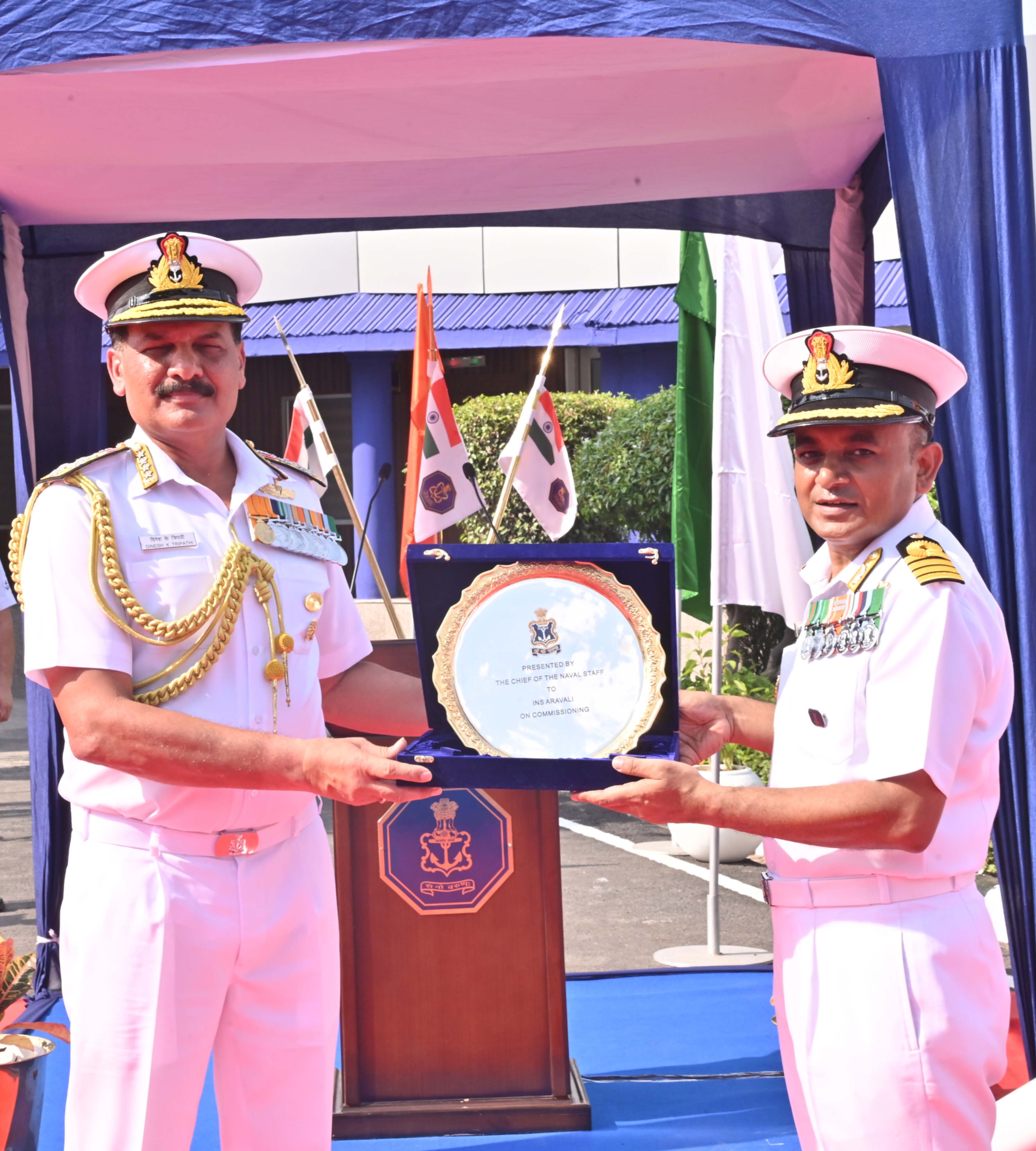 INDIAN NAVY COMMISSIONS INS ARAVALI AT GURUGRAM