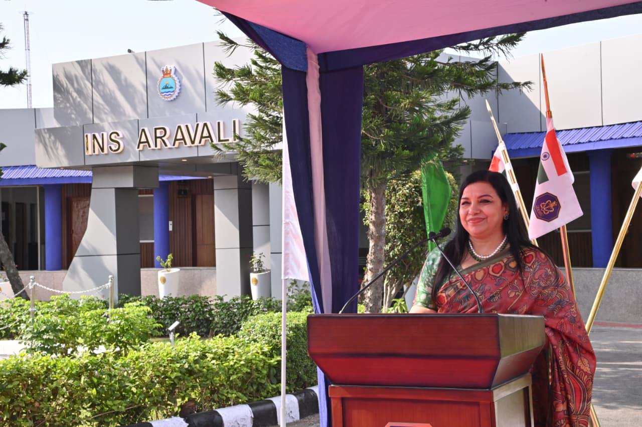 INDIAN NAVY COMMISSIONS INS ARAVALI AT GURUGRAM