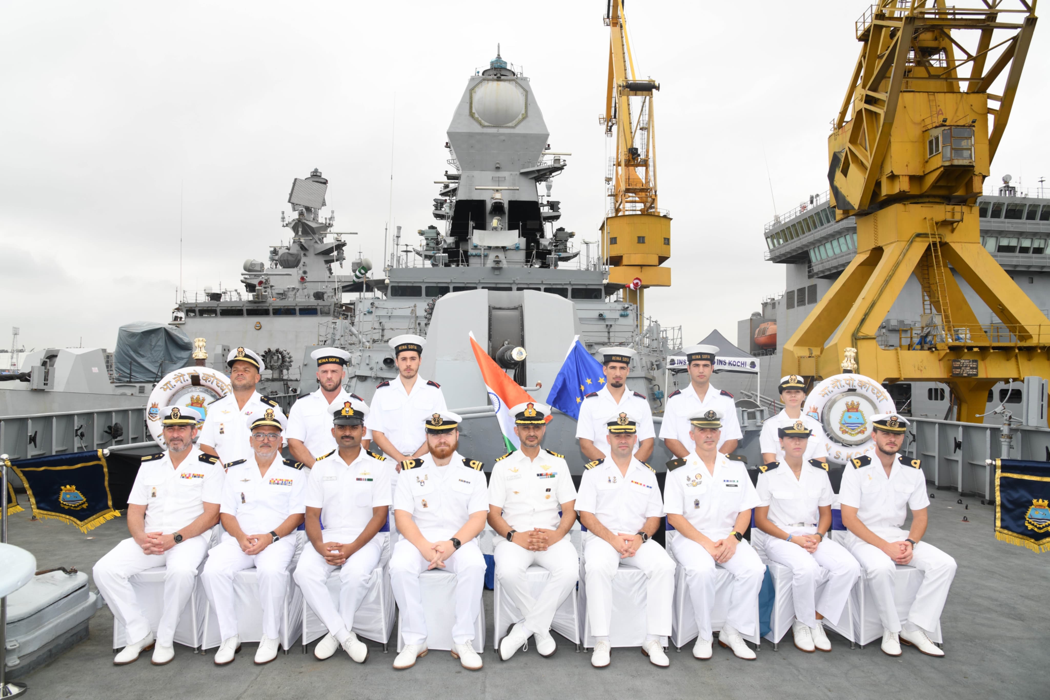 MAIDEN VISIT OF EUNAVFOR SHIPS TO INDIA