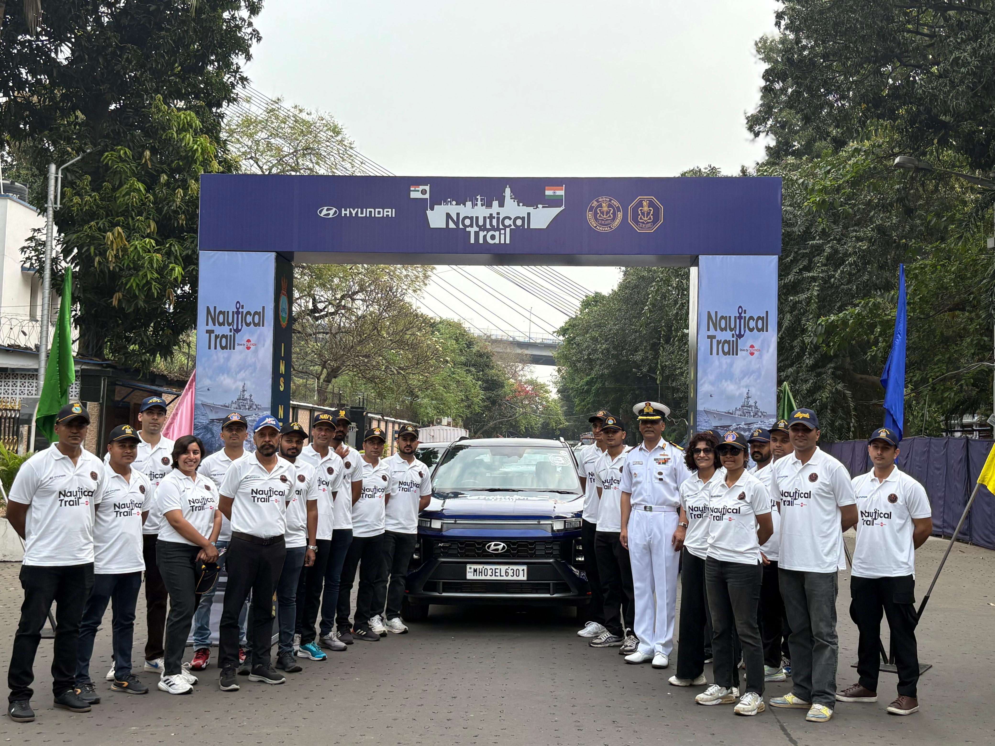 INDIAN NAVY'S MOTOR CAR RALLY ON EAST COAST FLAGGED OFF FROM KOLKATA