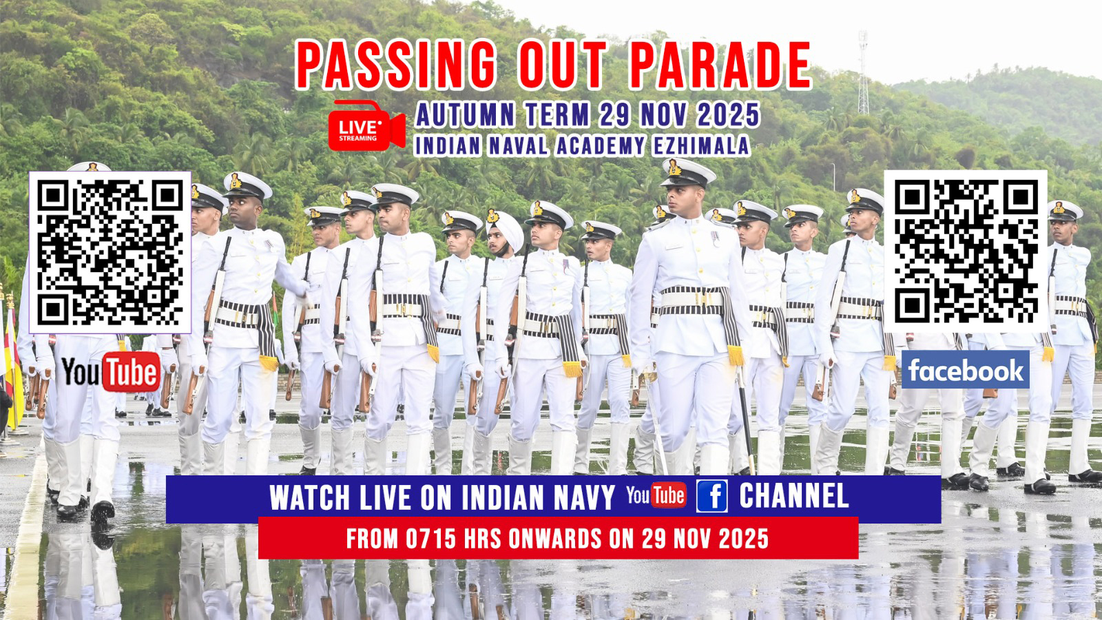 INDIAN NAVAL ACADEMY TO HOST PASSING OUT PARADE FOR AUTUMN TERM 2025 