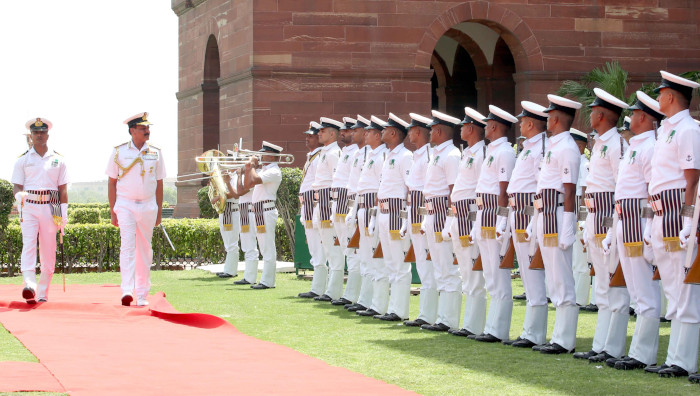 Admiral Dinesh K Tripathi PVSM, AVSM, NM Assumes Command of The Indian Navy As 26th Chief of The Naval Staff