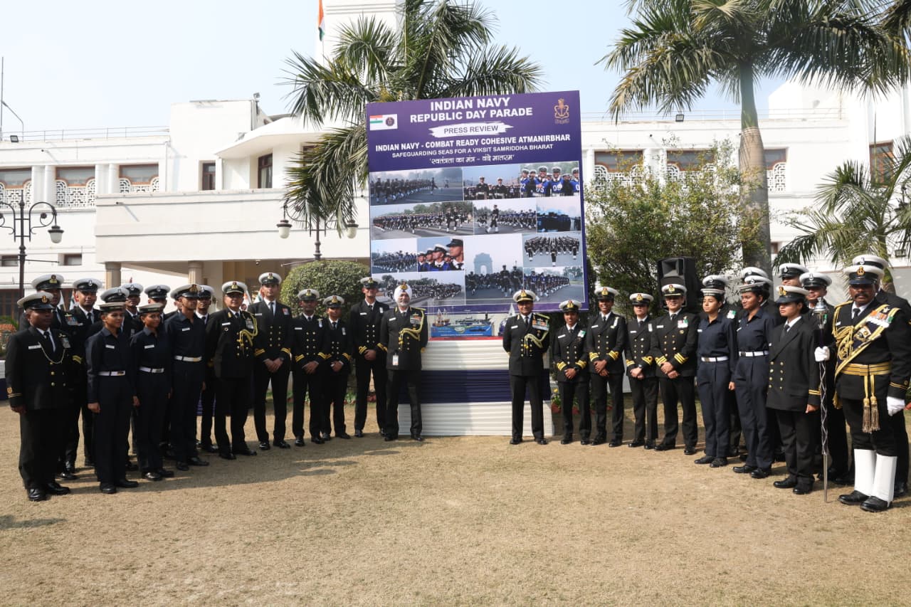 INDIAN NAVY PRESS PREVIEW FOR REPUBLIC DAY PARADE 2026