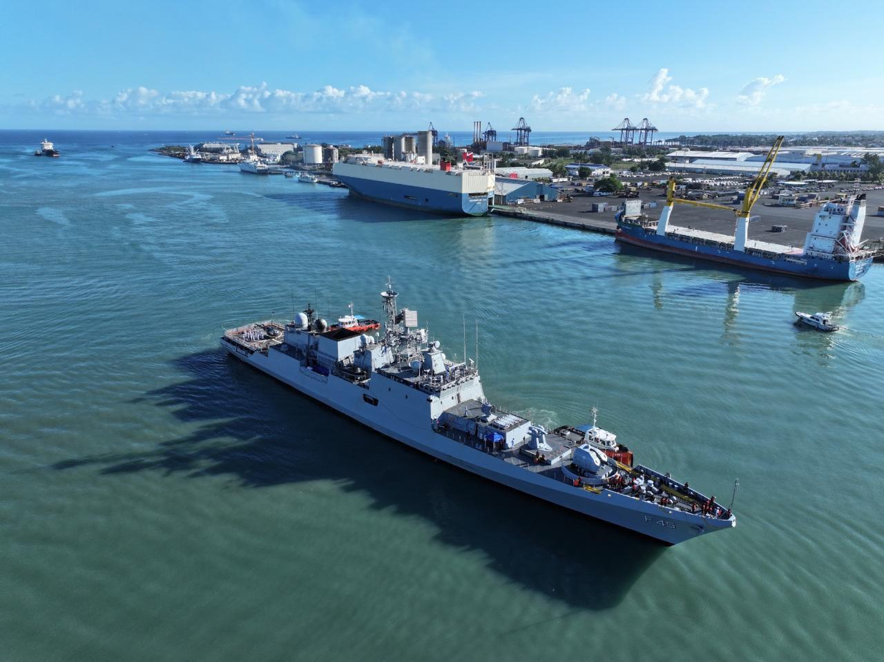 INS TEG ON OPERATIONAL DEPLOYMENT TO THE SOUTH WEST IOR CONCLUDES VISIT TO PORT LOUIS, MAURITIUS