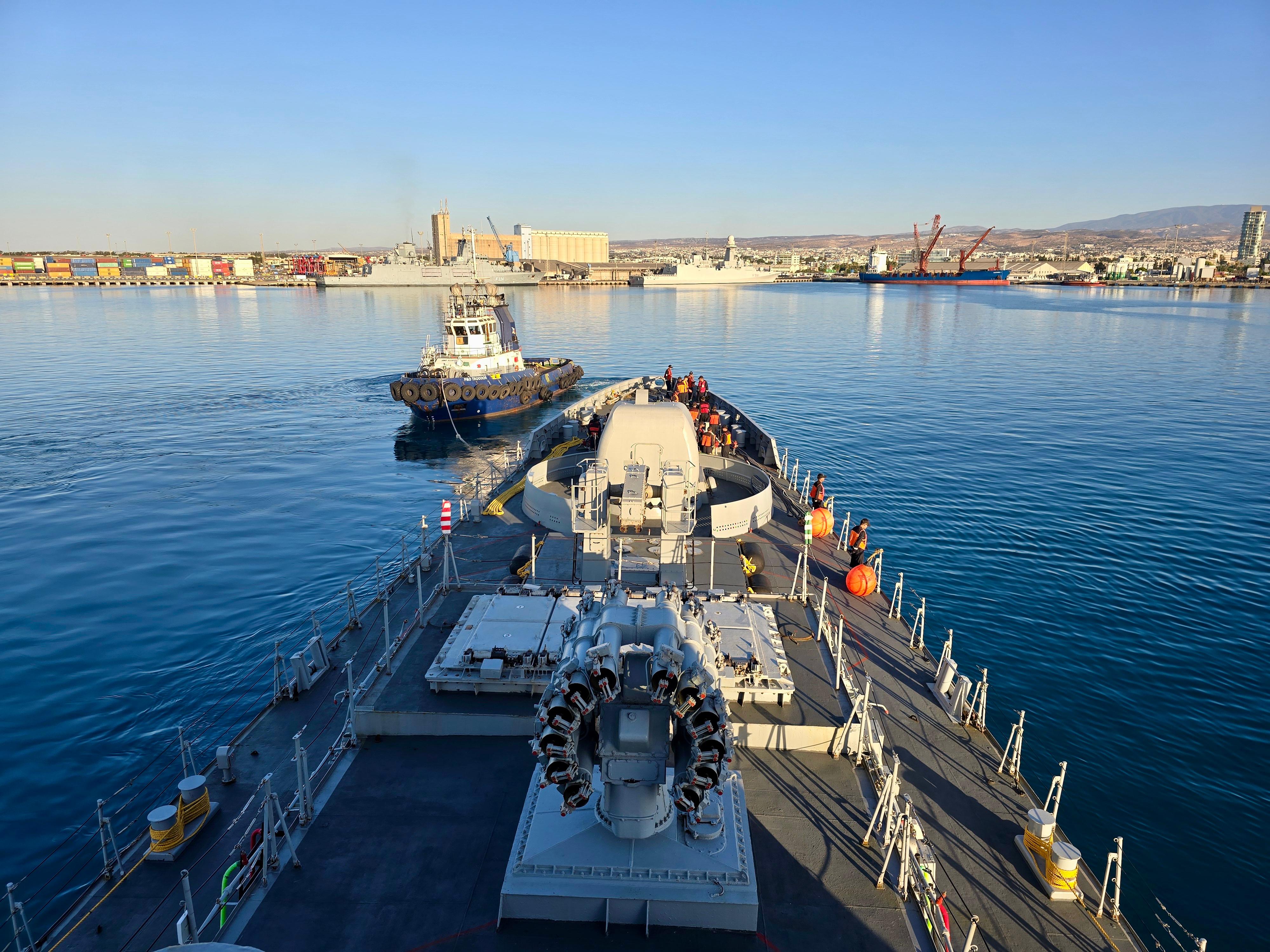 OPERATIONALLY DEPLOYED INS TRIKAND VISITS LIMASSOL, CYPRUS