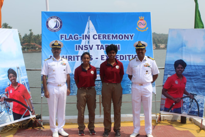 INSV Tarini Returns Triumphant After Historic Transoceanic Expedition by Indian Navy's Women Officers