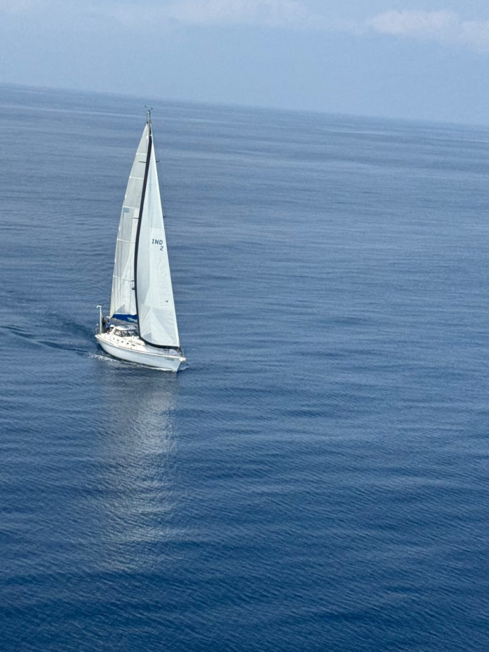 INSV Tarini Returns Triumphant After Historic Transoceanic Expedition by Indian Navy's Women Officers