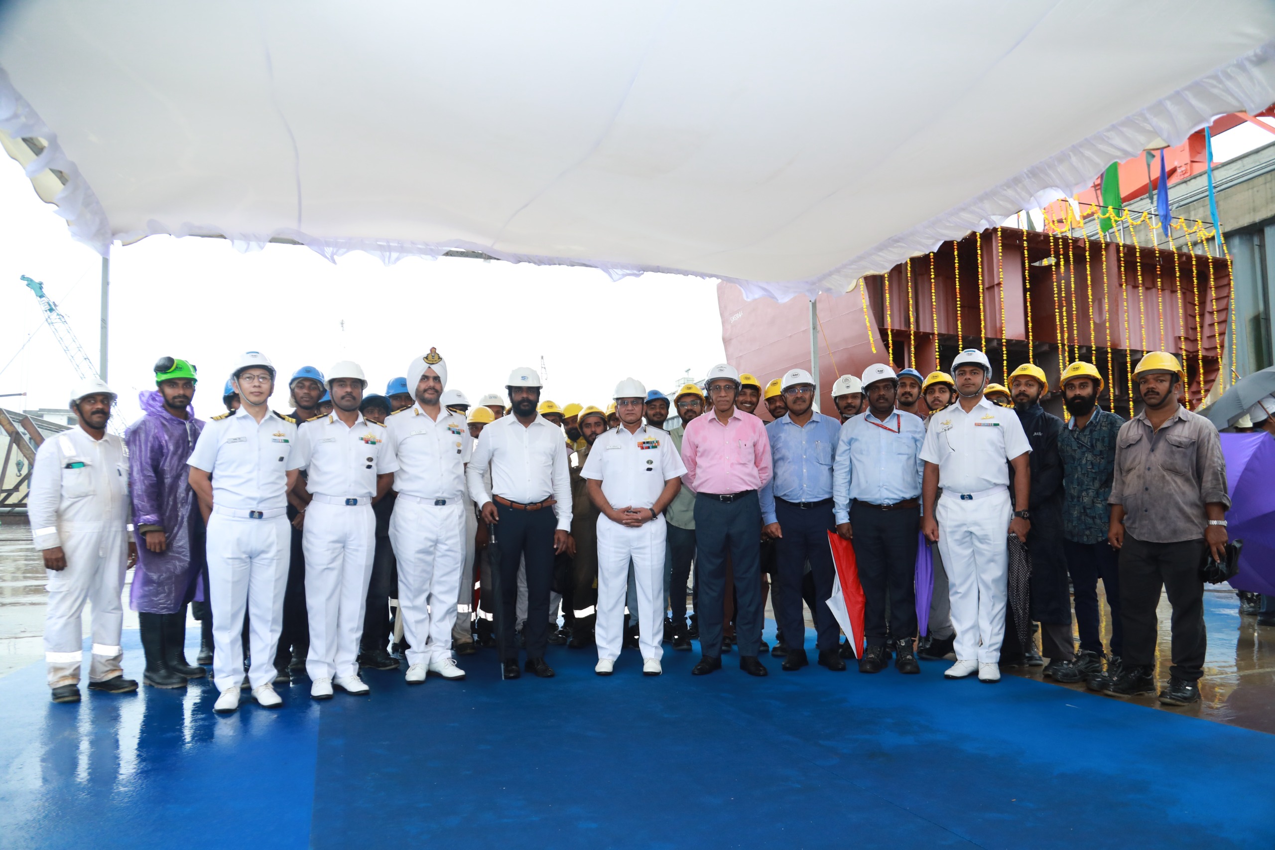 KEEL LAYING OF LAST SHIP (BY 530) OF ASW SWC (CSL) PROJECT 