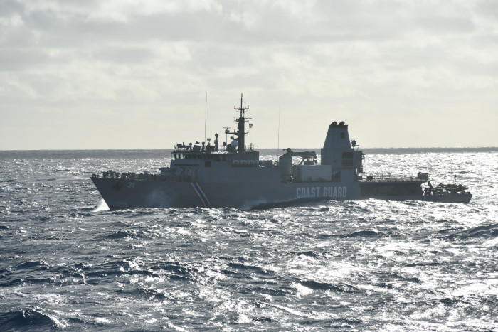INS Sunayna at Port Louis, Mauritius