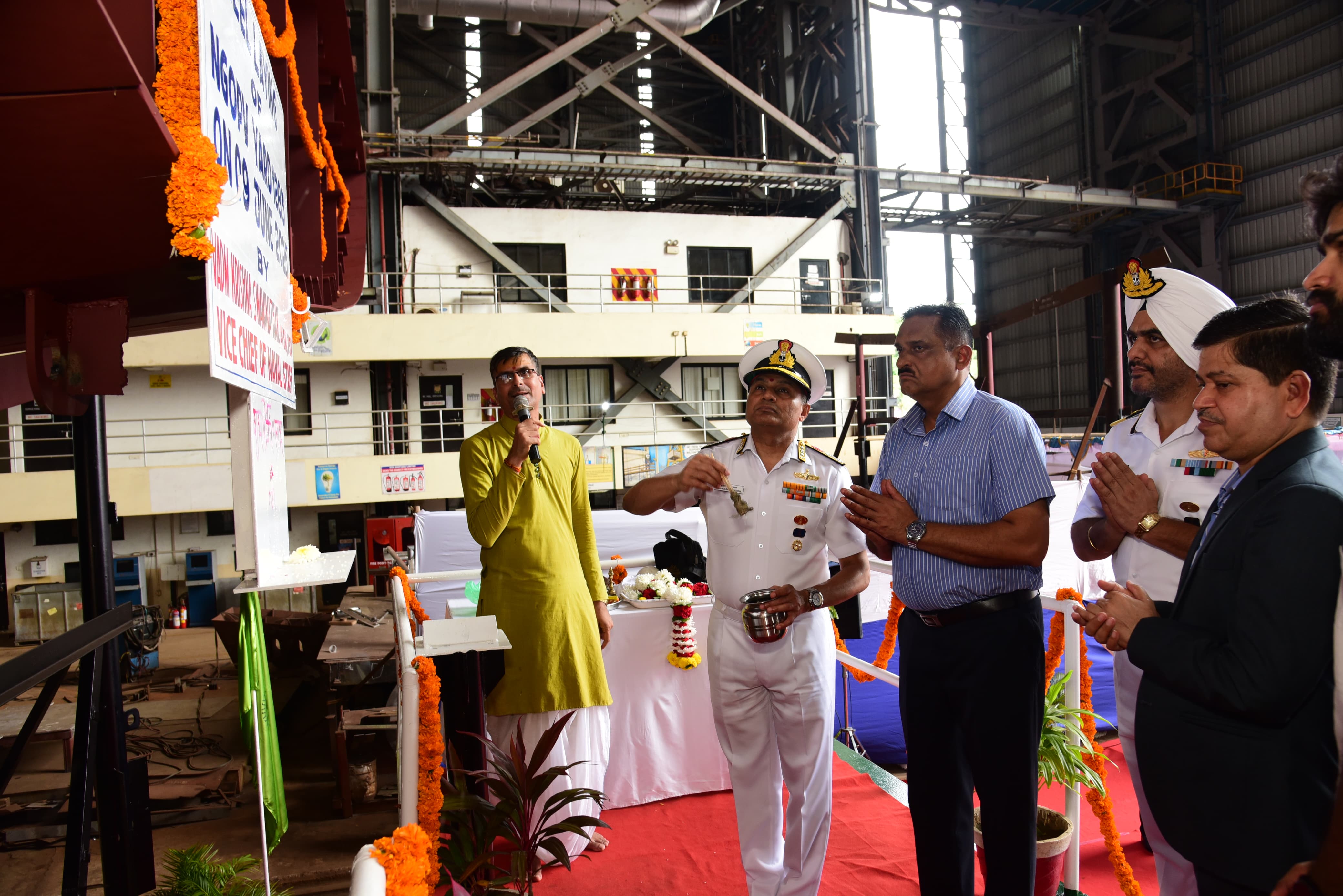 KEEL LAYING OF FOURTH EX-GSL NGOPV (YARD 1283)