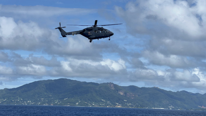 INS Sunayna Enters Port Victoria Seychelles