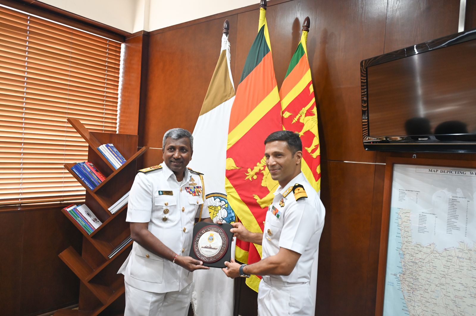 INDIAN NAVAL SHIP SAHYADRI AT COLOMBO, SRILANKA
