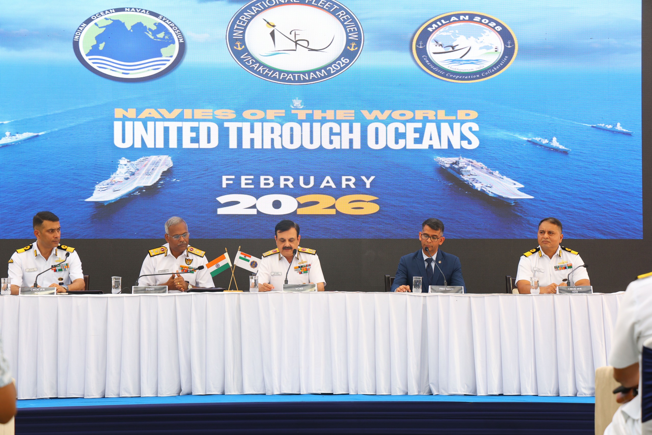  INDIA TO HOST HISTORIC MARITIME CONVERGENCE WITH INTERNATIONAL FLEET REVIEW 2026, MILAN 2026, AND IONS CONCLAVE OF CHIEFS 