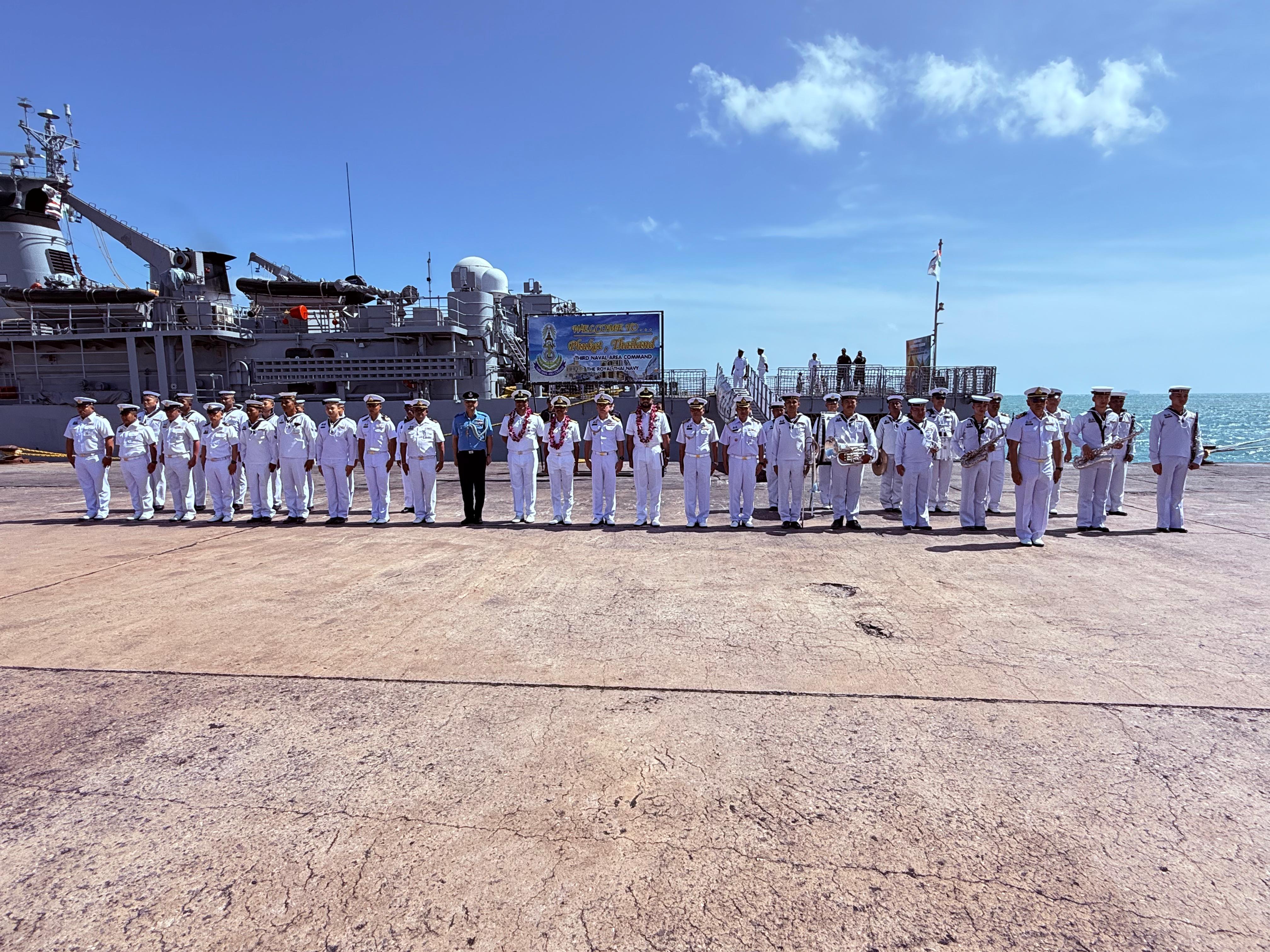  INDIAN NAVY’S FIRST TRAINING SQUADRON ARRIVES AT PHUKET DEEP SEA PORT, THAILAND
