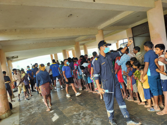 INDIAN NAVY MOBILISES RELIEF EFFORTS FOR CYCLONE DANA AFFECTED VILLAGES IN ODISHA