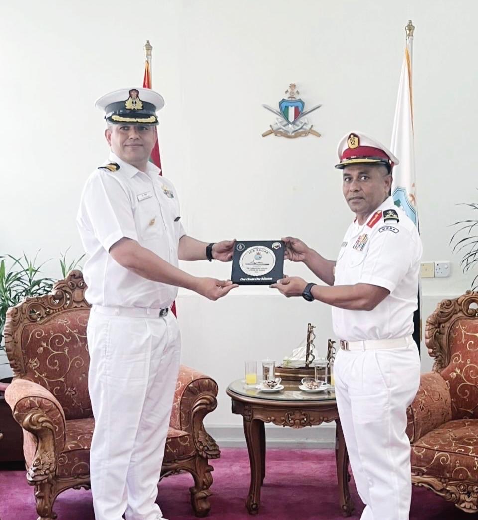 INS SUNAYNA (IOS SAGAR) DEPARTS MALÉ, MALDIVES