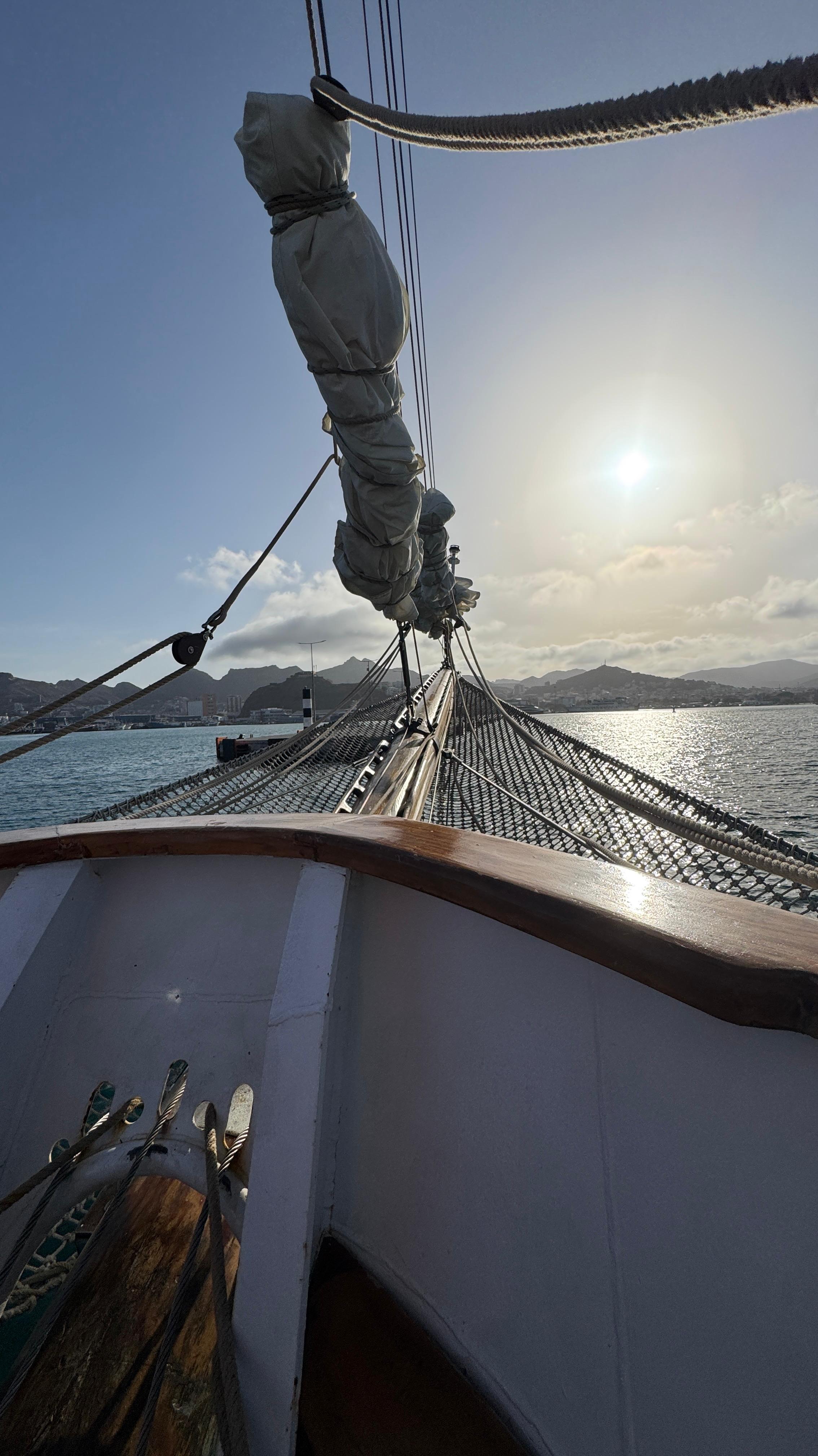 INS SUDARSHINI ARRIVES AT MINDELO, CAPE VERDE