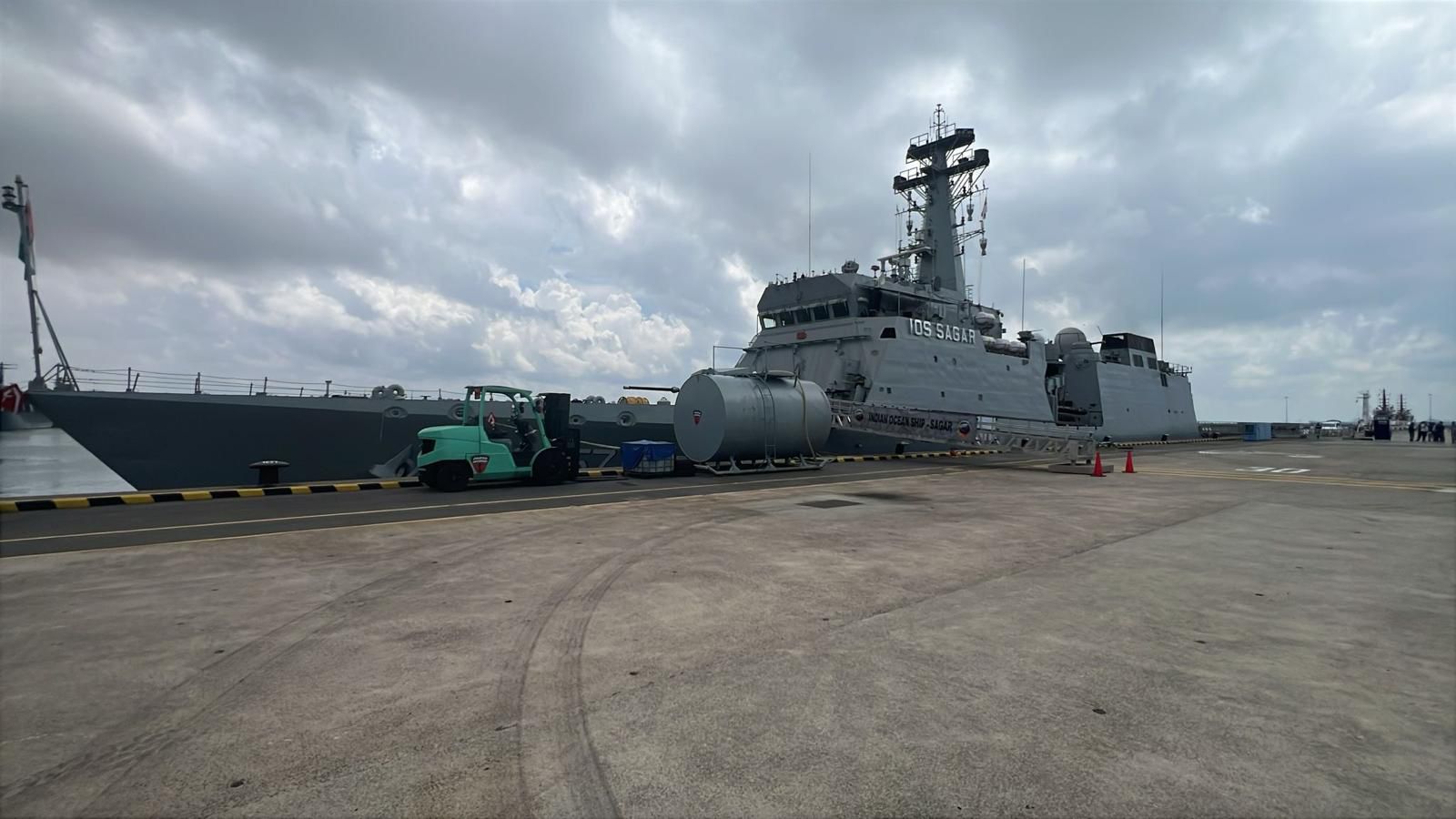 INDIAN OCEAN SHIP SAGAR ARRIVES AT CHANGI NAVAL BASE, SINGAPORE