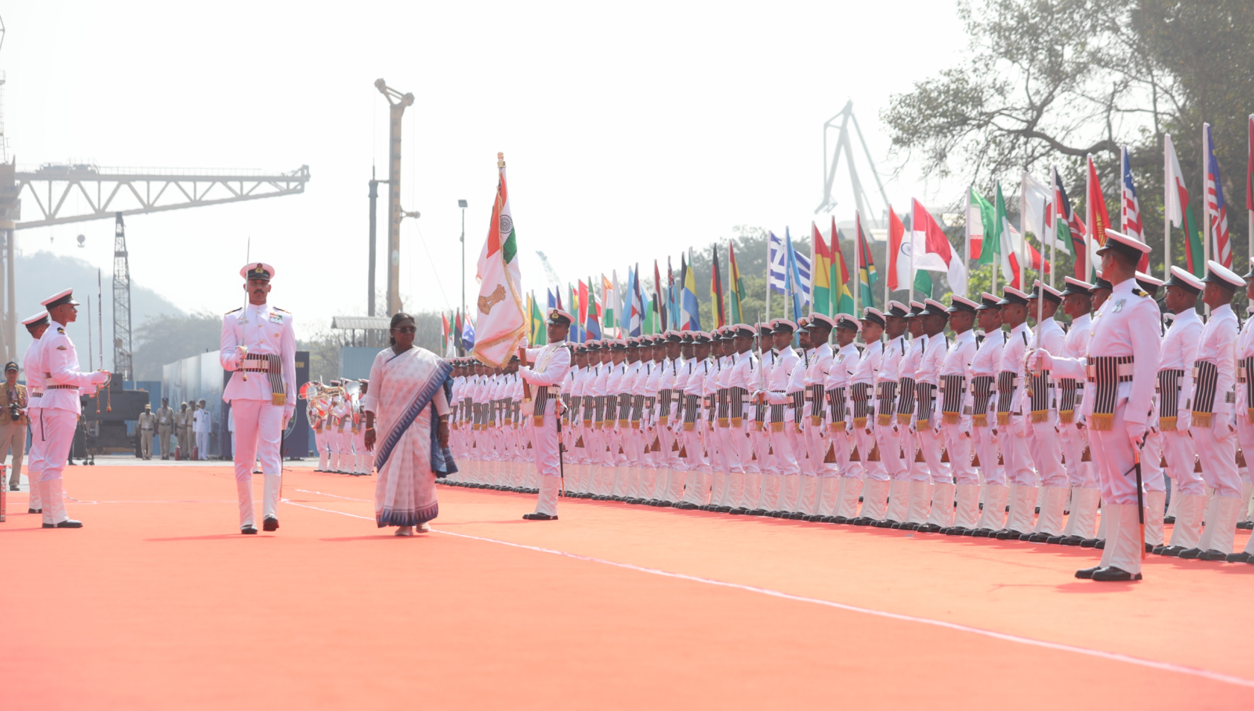 HON’BLE PRESIDENT OF INDIA REVIEWS THE INTERNATIONAL FLEET REVIEW 2026 OFF VISAKHAPATNAM