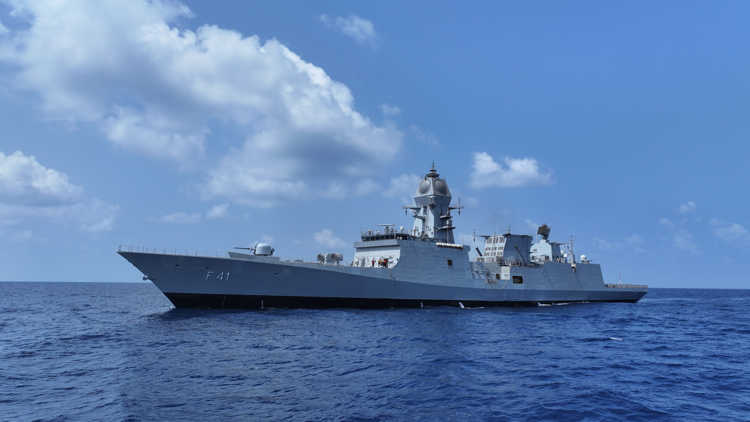 INS SANDHAYAK IN CHANGI NAVAL BASE, SINGAPORE