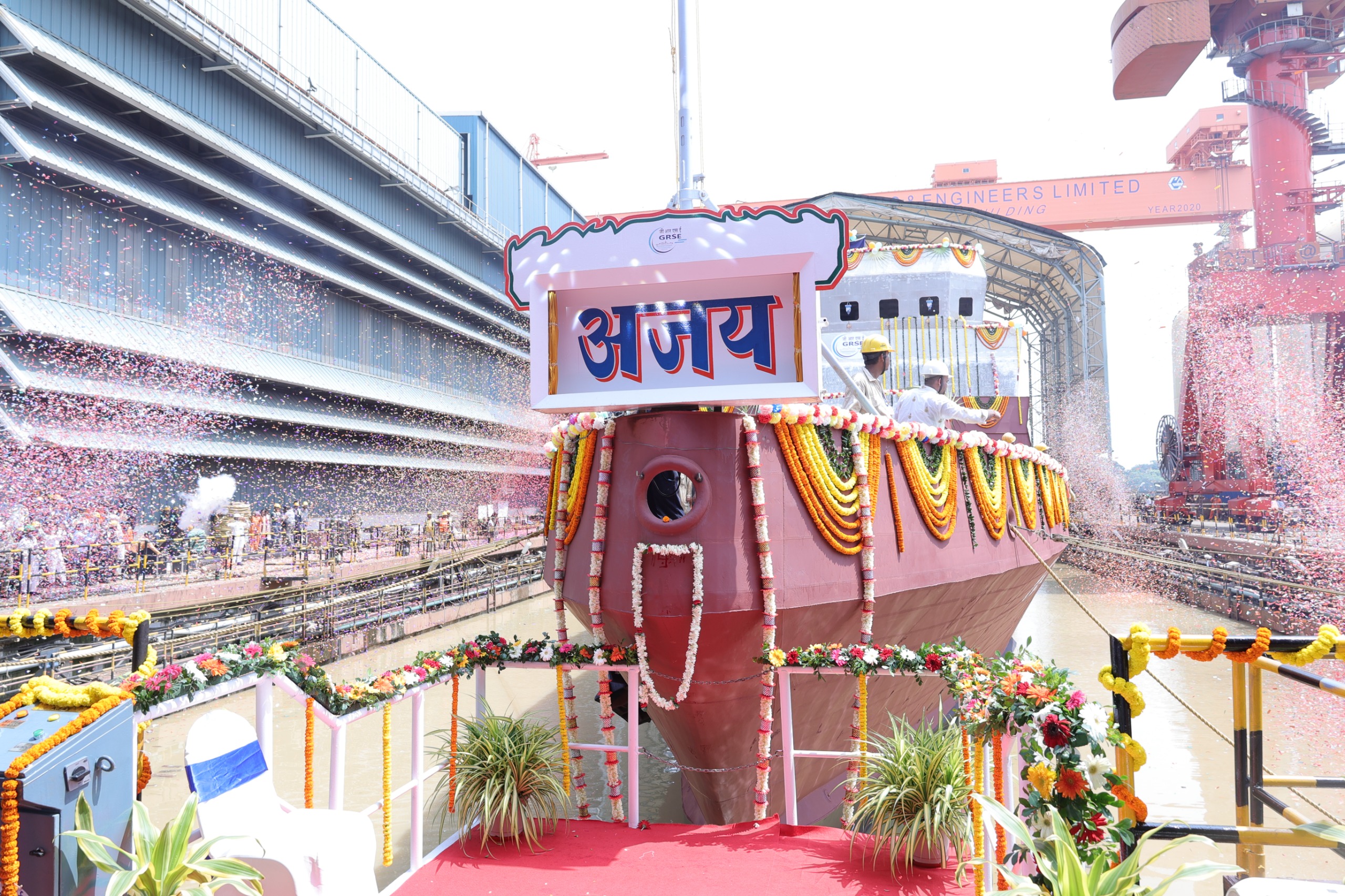 यार्ड 3034 (अजय) का शुभारंभ, पनडुब्बी रोधी शैलो वाटर क्राफ्ट (ए.एस.डब्ल्यू. एस.डब्ल्यू.सी.) परियोजना का अंतिम पोत