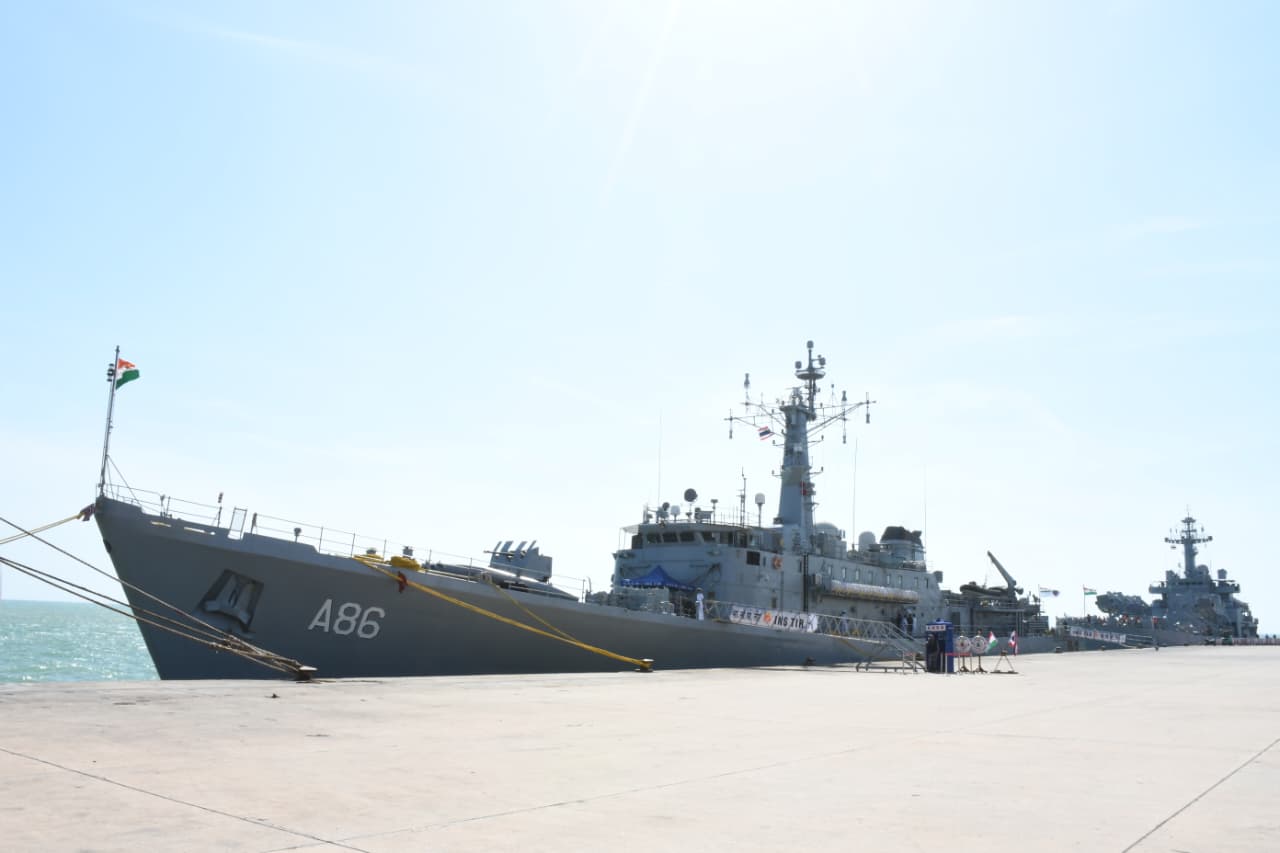  INDIAN NAVY’S FIRST TRAINING SQUADRON ARRIVES AT PHUKET DEEP SEA PORT, THAILAND