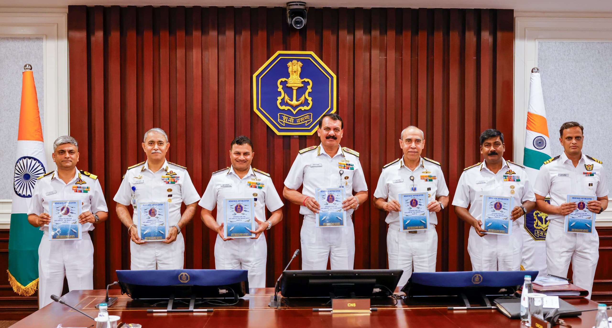 Indian Naval Ships Delhi, Shakti, and Kiltan Arrived at Singapore, as a Part of Eastern Fleet Deployment to South China Sea.