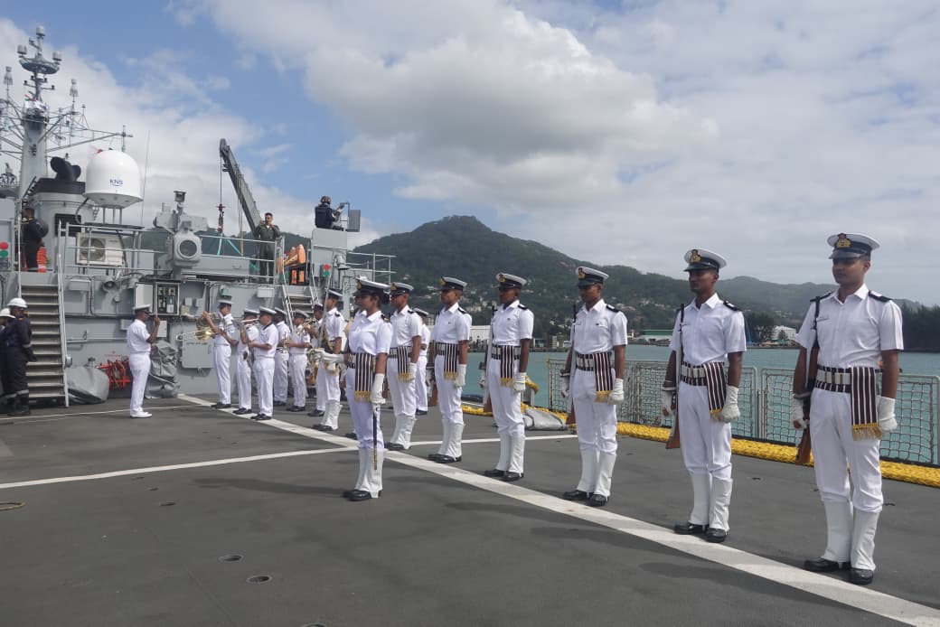 FIRST TRAINING SQUADRON ARRIVES AT PORT VICTORIA, SEYCHELLES
