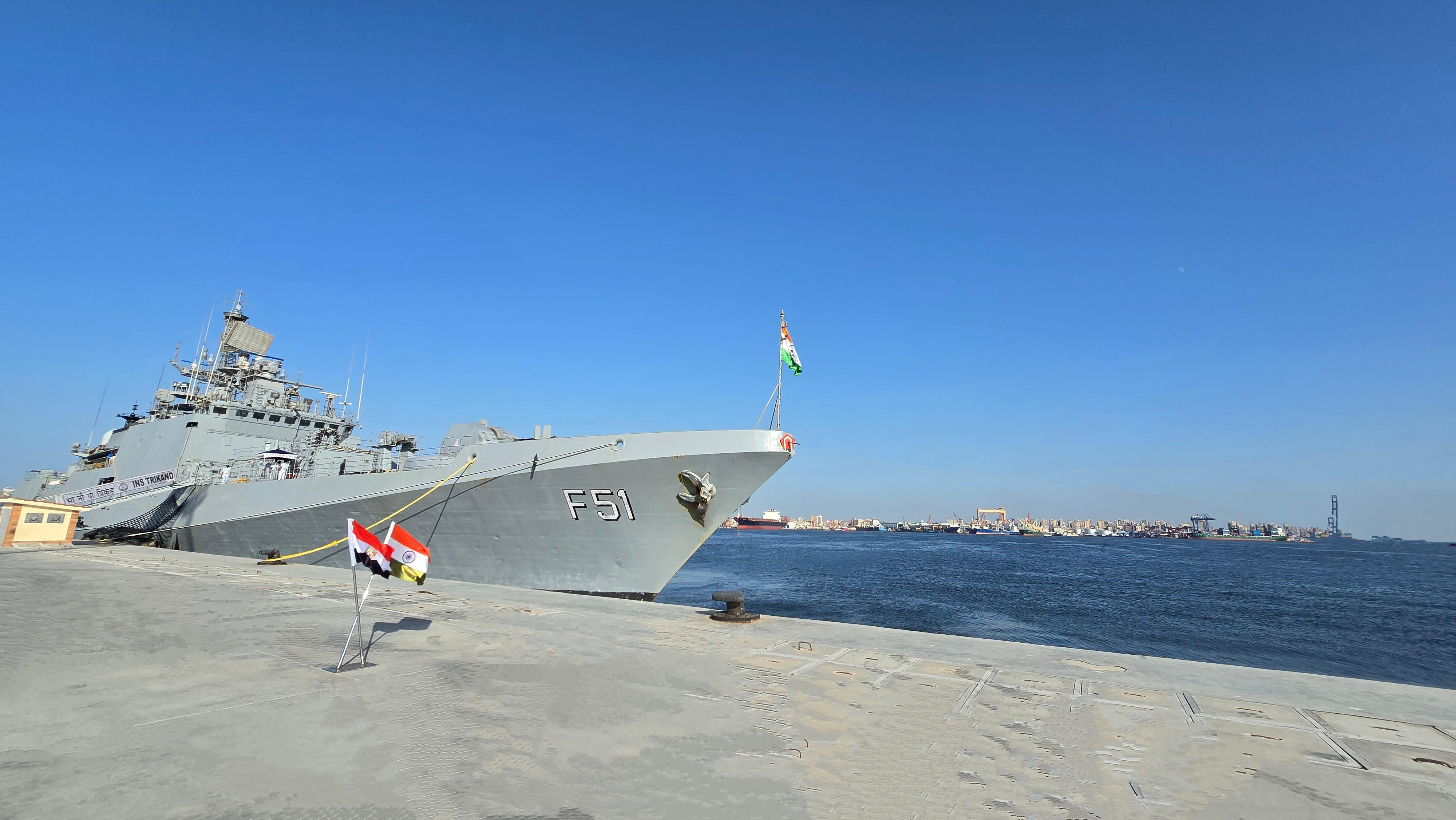INS TRIKAND ARRIVED AT ALEXANDRIA, EGYPT