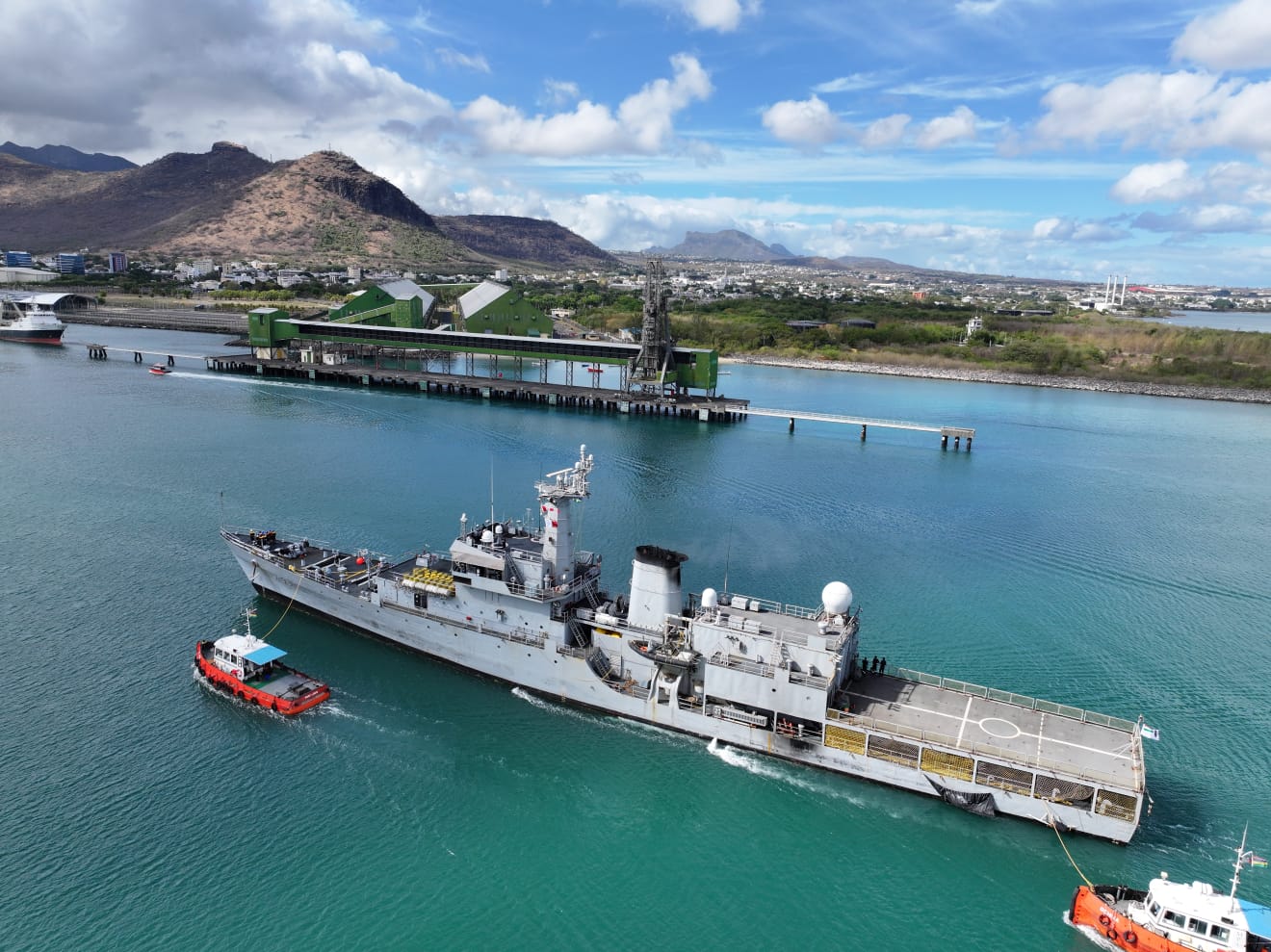 VISIT OF INDIAN NAVAL SHIP SAVITRI TO PORT LOUIS, MAURITIUS