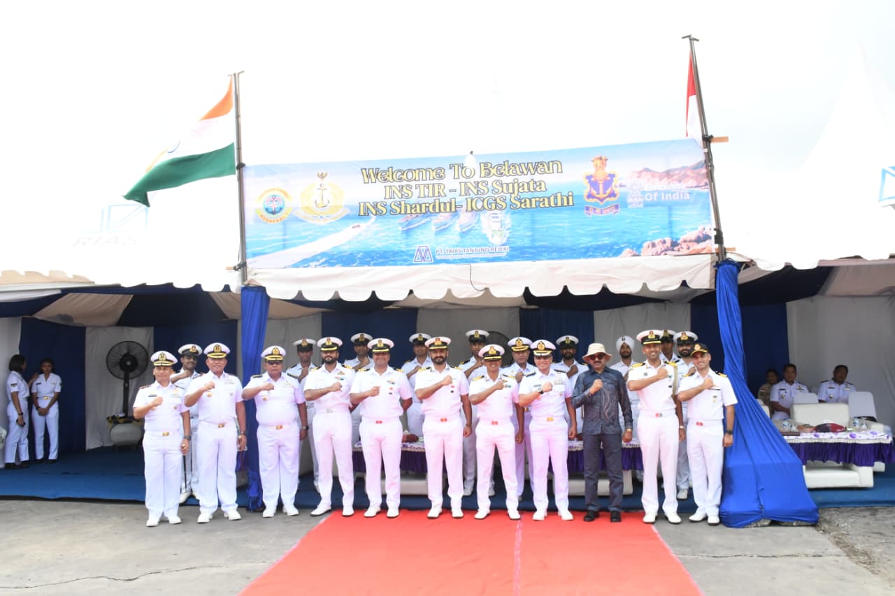 INDIAN NAVY’S FIRST TRAINING SQUADRON MAKES PORT CALL AT BELAWAN, INDONESIA