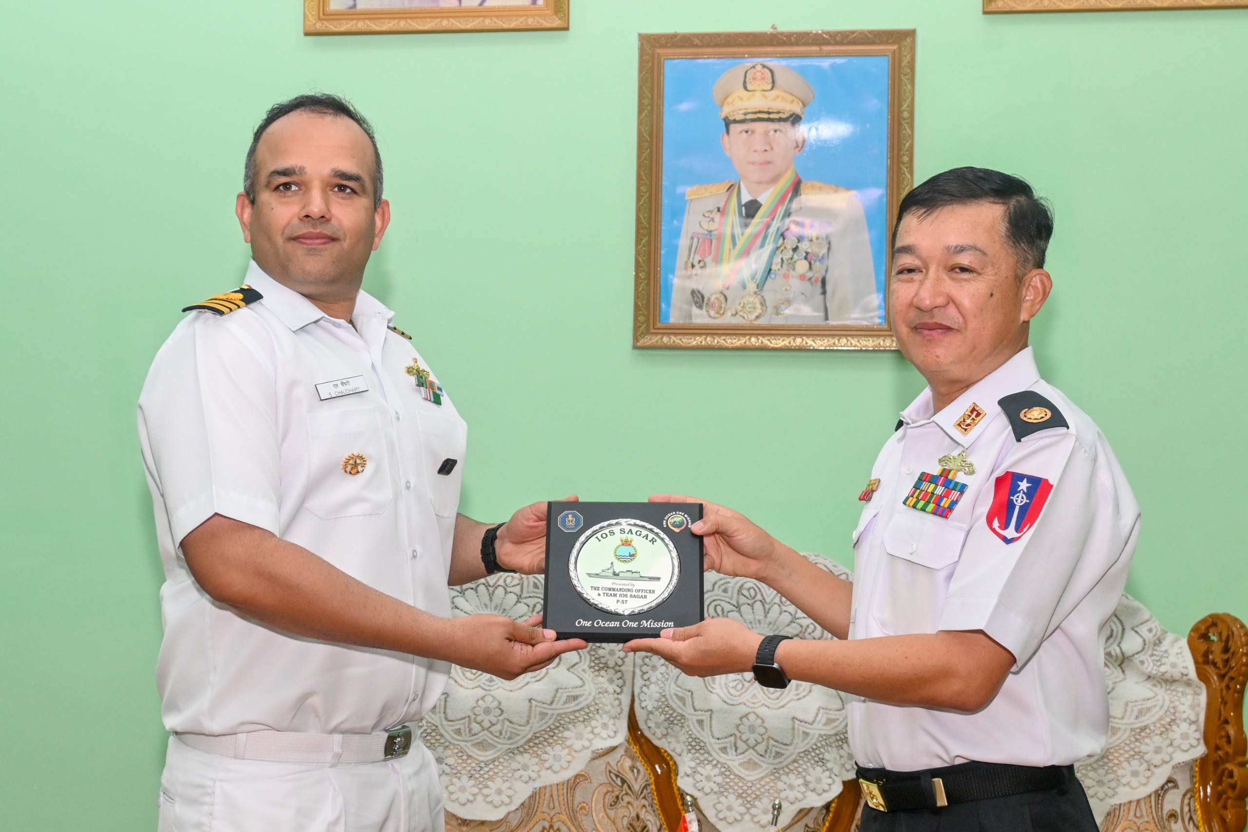The Indian Ocean Ship (IOS) Sagar, INS Sunayna, entered Yangon Harbour on 04 May 2026 as part of India’s ongoing maritime engagement in the region.  The visit coincides with the visit of Adm Dinesh K Tripathi, Chief of the Naval Staff (CNS), highlighting the focus on strengthening bilateral maritime engagement between India and Myanmar.   The port call commenced with a ceremonial welcome by the Myanmar Navy. During the visit, the Myanmar Navy will host the crew of IOS Sagar for an official interaction aimed
