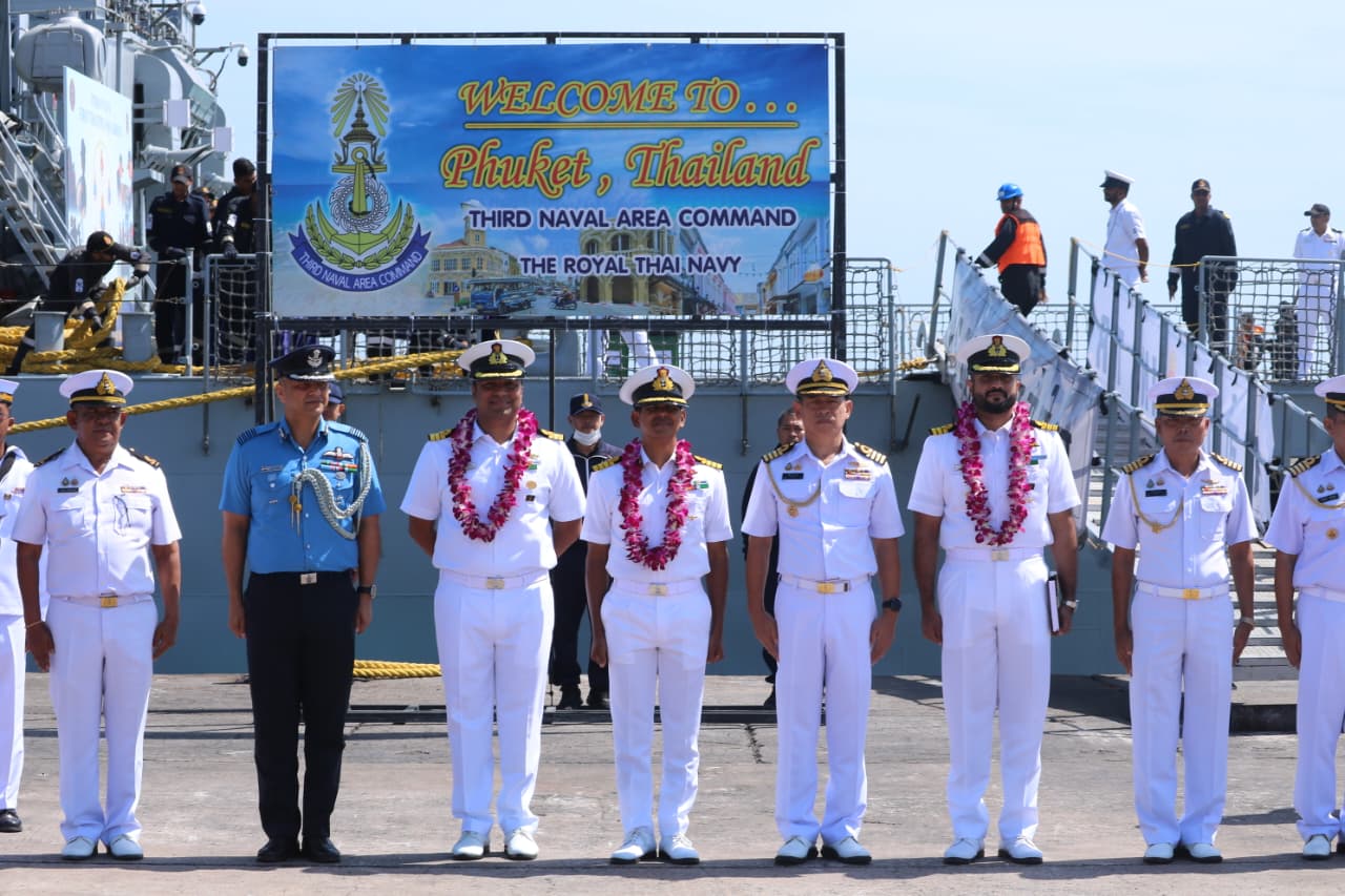  INDIAN NAVY’S FIRST TRAINING SQUADRON ARRIVES AT PHUKET DEEP SEA PORT, THAILAND