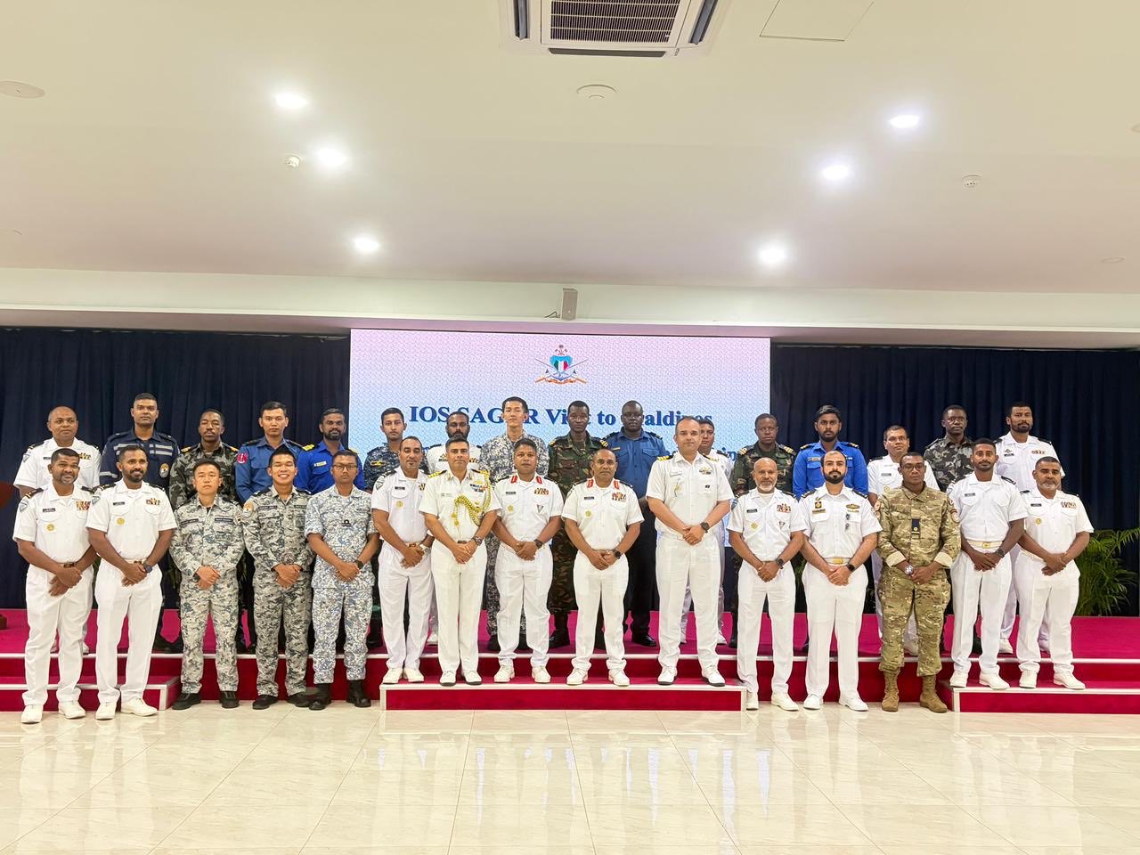 INS SUNAYNA (IOS SAGAR) DEPARTS MALÉ, MALDIVES