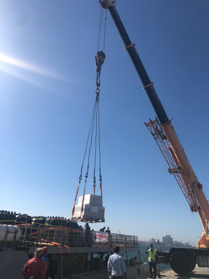 Keel Laying of The Second Cadet Training Ship (Yard-18004) at M/S Larsen and Toubro Shipyard, Kattupalli