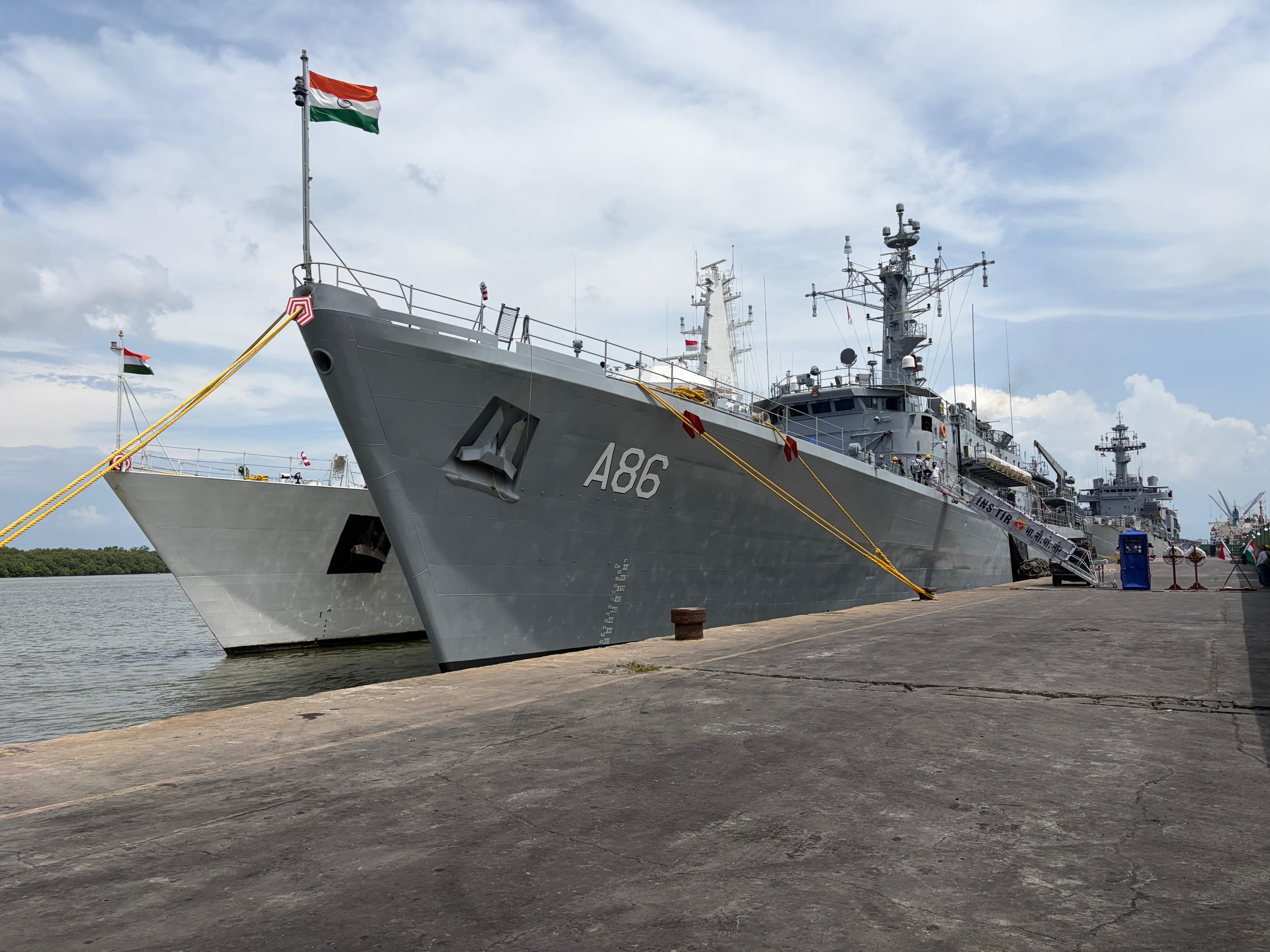 INDIAN NAVY’S FIRST TRAINING SQUADRON MAKES PORT CALL AT BELAWAN, INDONESIA
