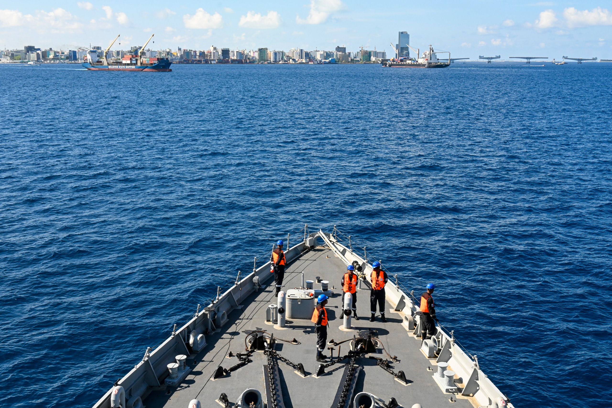  INS SUNAYNA (IOS SAGAR) ARRIVES AT MALE, STRENGTHENING MARITIME TIES WITH MALDIVES
