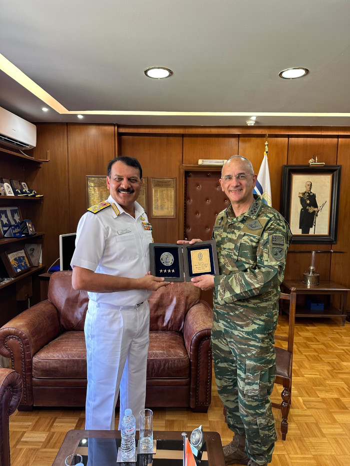 नौसेना प्रमुख की ग्रीस यात्रा के समापन पर प्रेस ब्रीफ