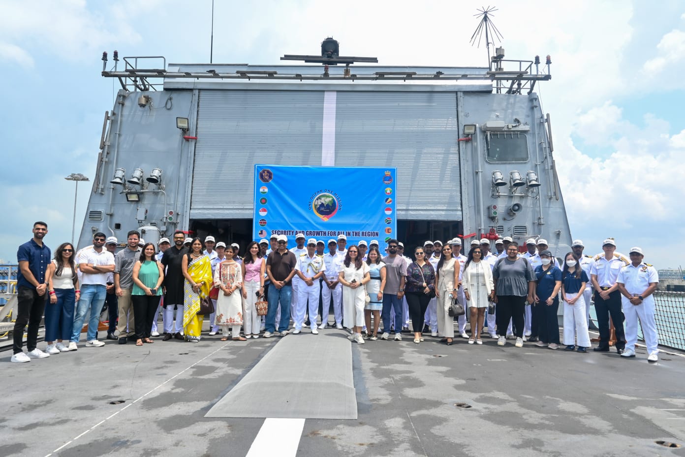 INDIAN OCEAN SHIP SAGAR ARRIVES AT CHANGI NAVAL BASE, SINGAPORE