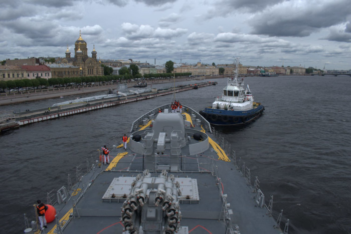 INS Tabar Arrives at St Petersburg, Russia on Good Will Visit