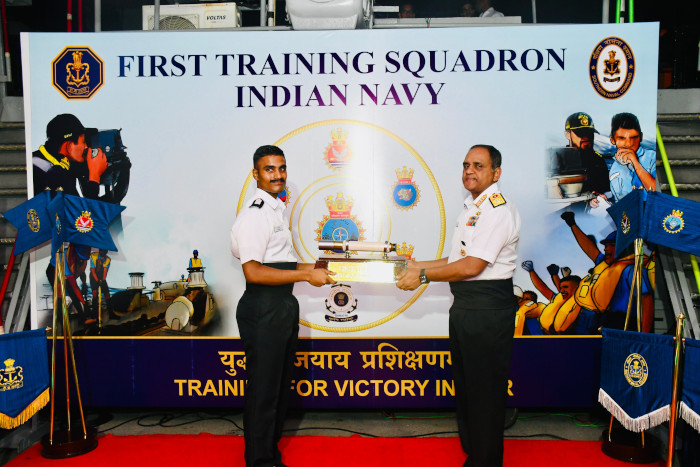 Sea Training of 106 Integrated Officer Trainees Course (IOTC) Onboard First Training Squadron (1TS)