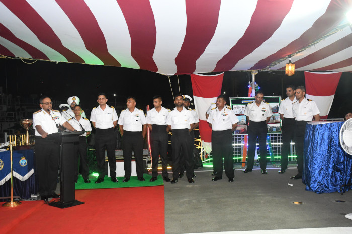 Sea Training of 106 Integrated Officer Trainees Course (IOTC) Onboard First Training Squadron (1TS)