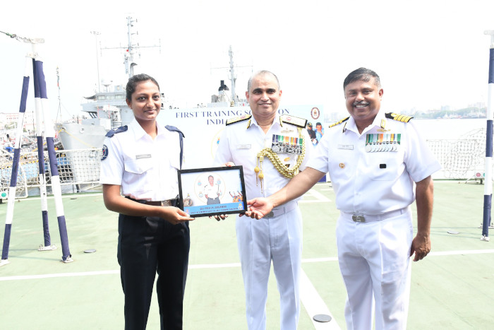 Sea Training of 106 Integrated Officer Trainees Course (IOTC) Onboard First Training Squadron (1TS)
