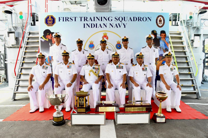 Sea Training of 106 Integrated Officer Trainees Course (IOTC) Onboard First Training Squadron (1TS)