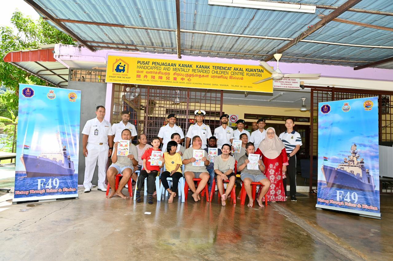  INDIAN NAVAL SHIP SAHYADRI VISITS KEMAMAN, MALAYSIA OPERATIONAL DEPLOYMENT TO SOUTH CHINA SEA AND INDO-PACIFIC